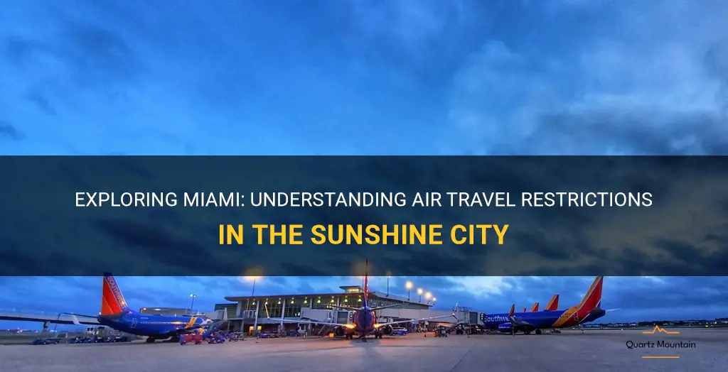 miami air travel restrictions