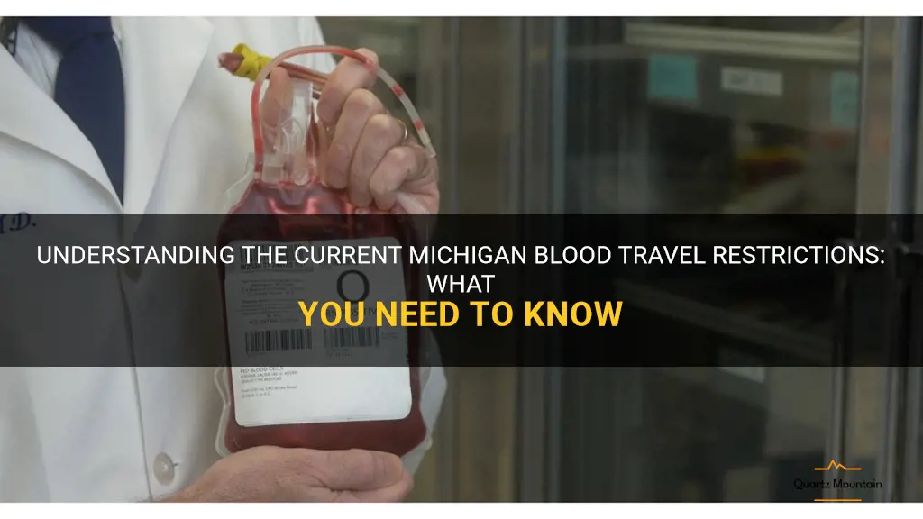 michigan blood travel restrictions