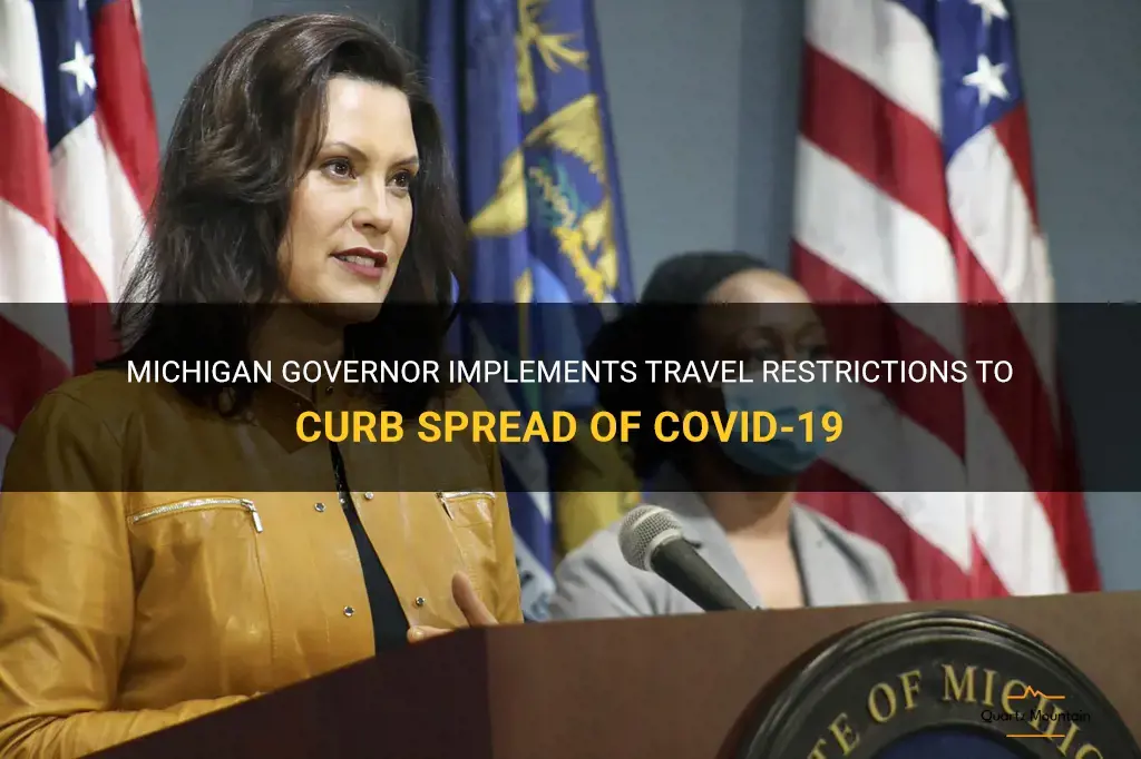 michigan governor travel restriction