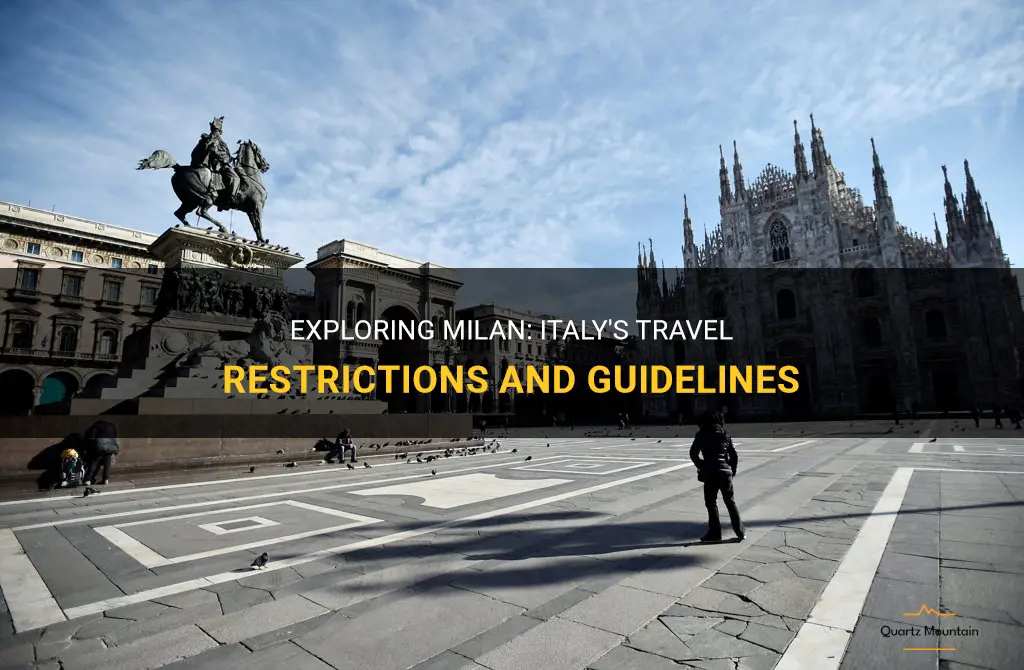 milan italy travel restrictions