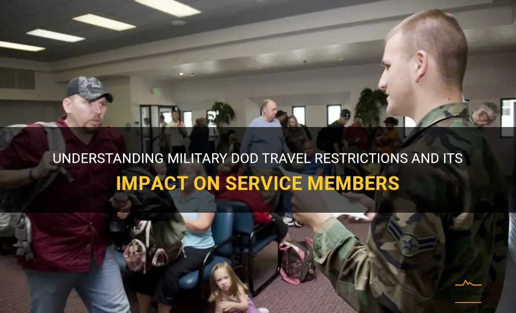 military dod travel restrictions