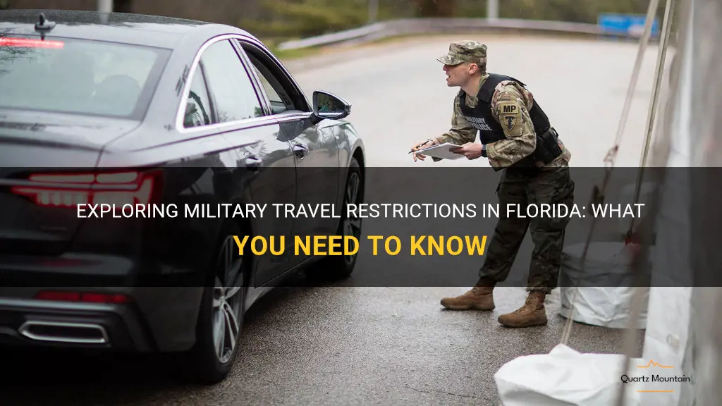 military travel restrictions florida