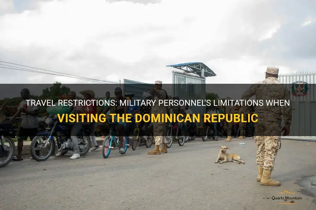 military travel restrictions to dominican republic