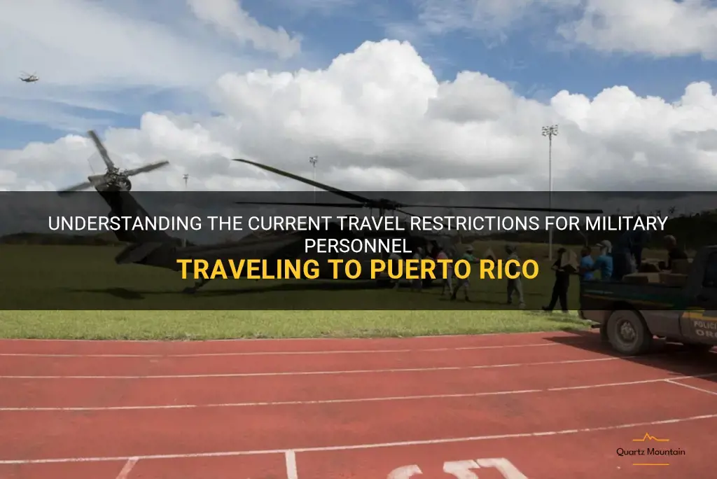 military travel restrictions to puerto rico