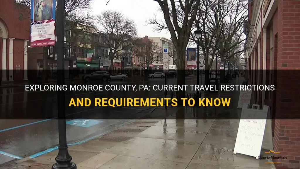 monroe county pa travel restrictions