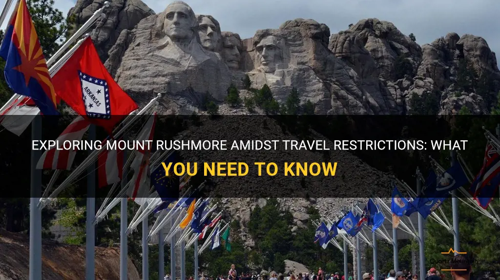 mount rushmore travel restrictions