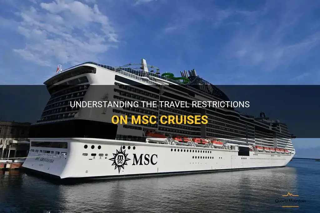 msc cruises travel restrictions