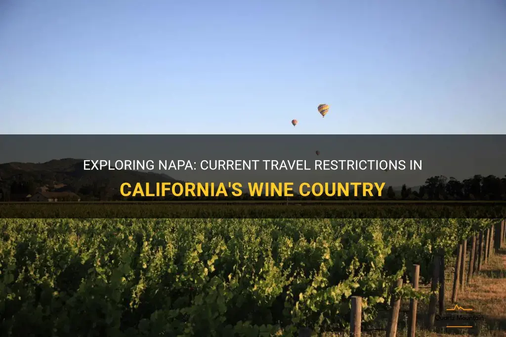 napa california travel restrictions