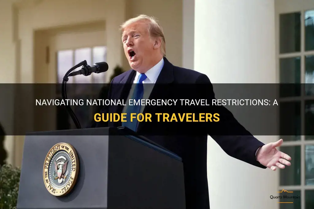 national emergency travel restrictions