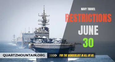 Navy Announces Travel Restrictions for Personnel Through June 30
