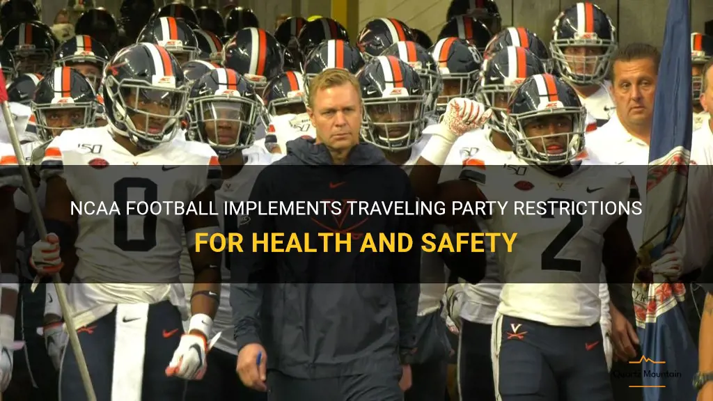 ncaa football travelling party restrictions