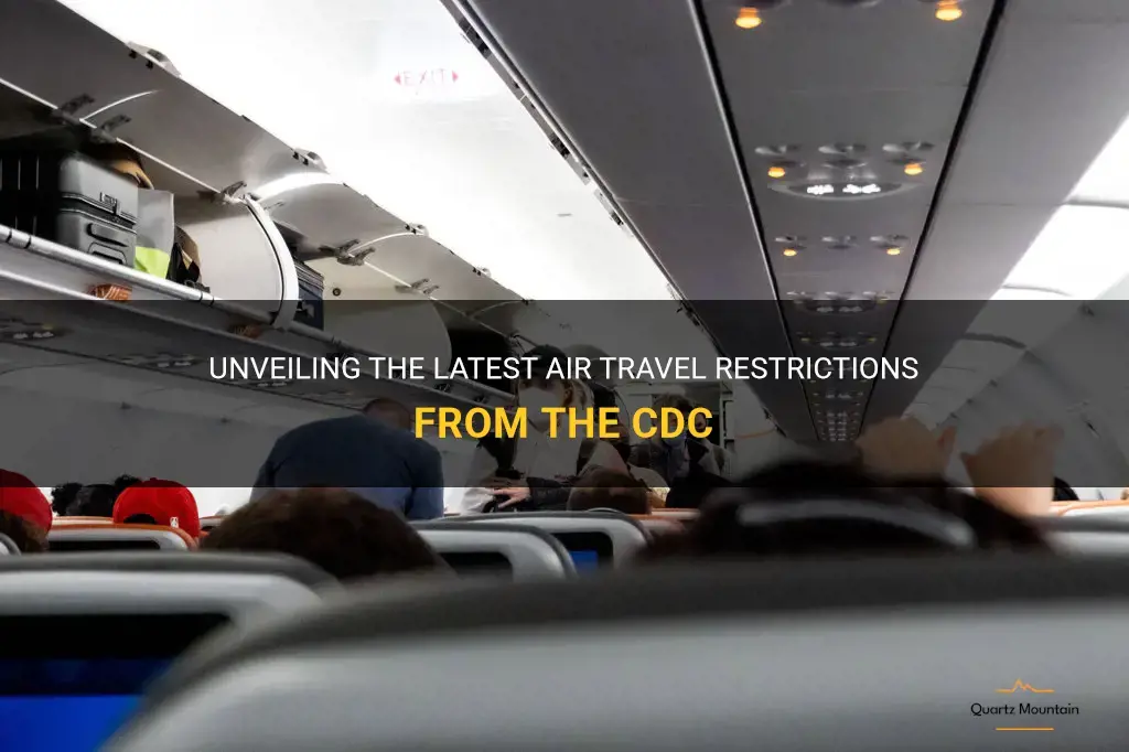 new cdc air travel restrictions