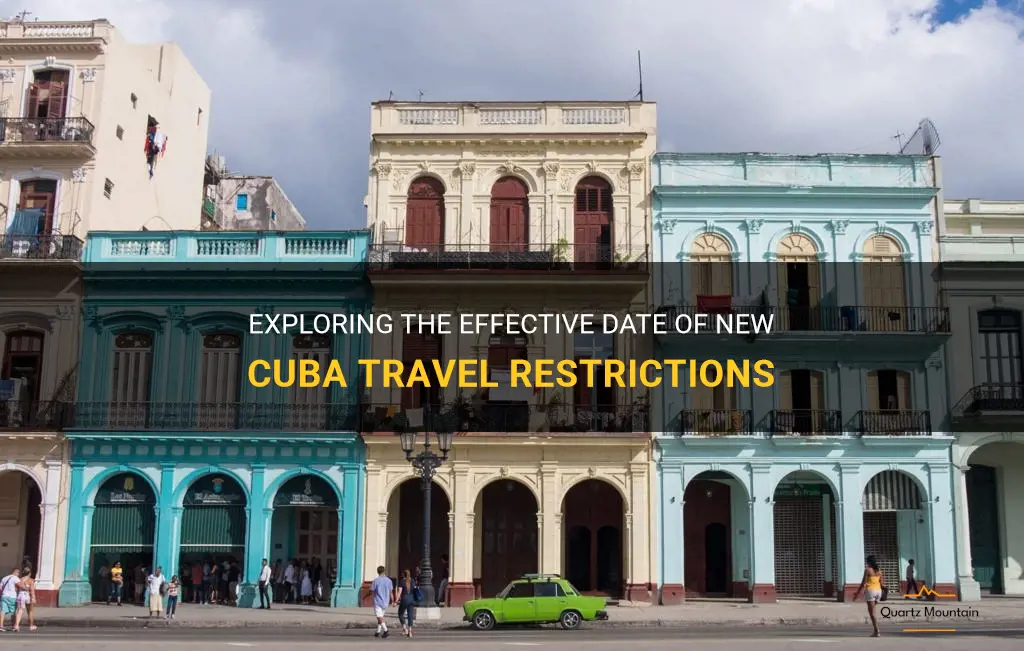 new cuba travel restrictions effective date