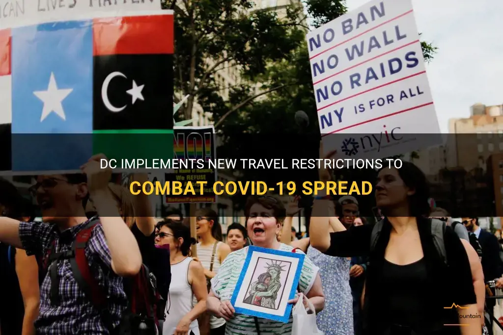 new dc travel restrictions