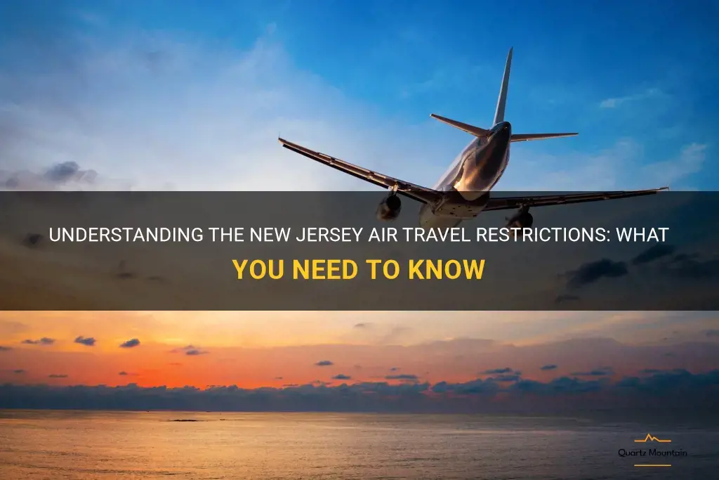 new jersey air travel restrictions