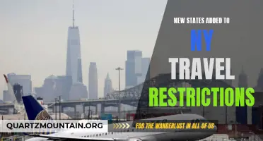 New States Included in New York's Travel Restrictions List