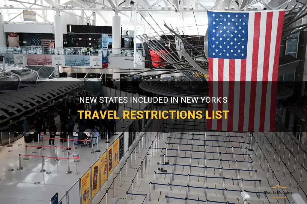 new states added to ny travel restrictions