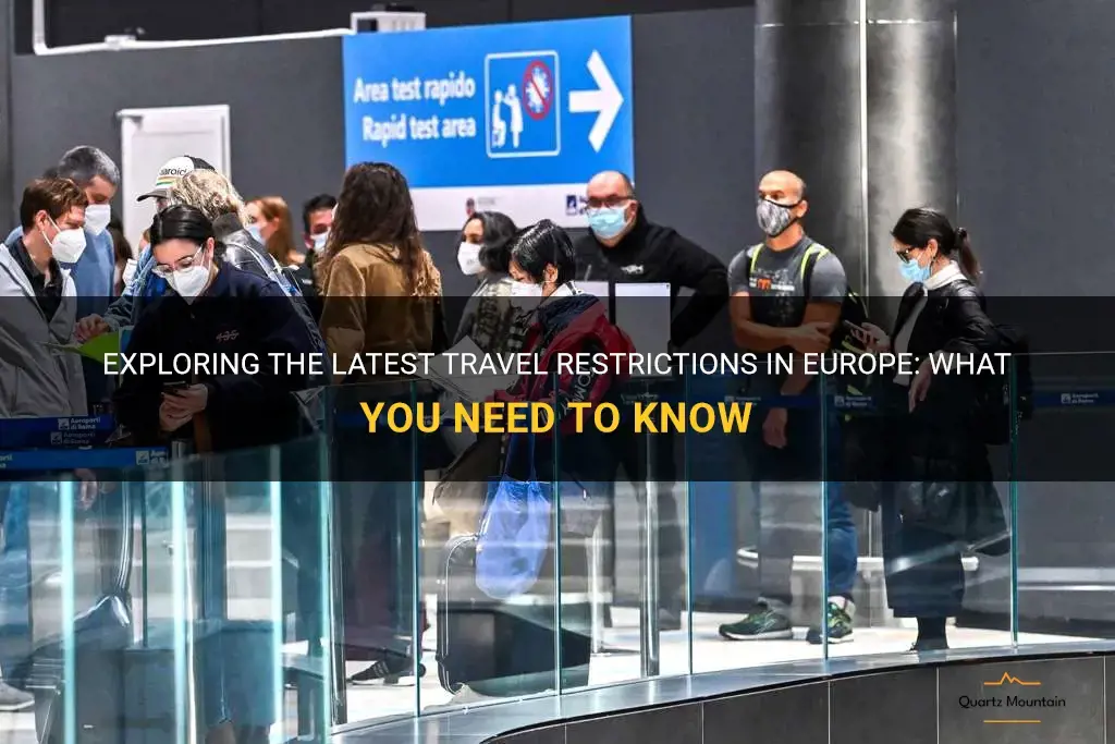 new travel restrictions europe