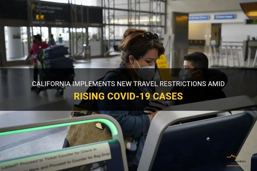 new travel restrictions to california