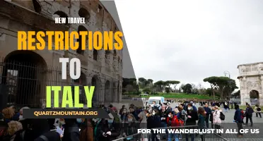 Unveiling Italy's Latest Travel Restrictions: What You Need to Know