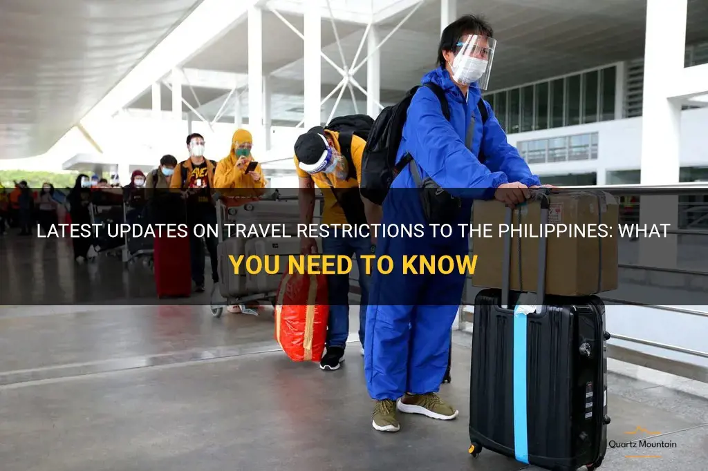 new travel restrictions to philippines