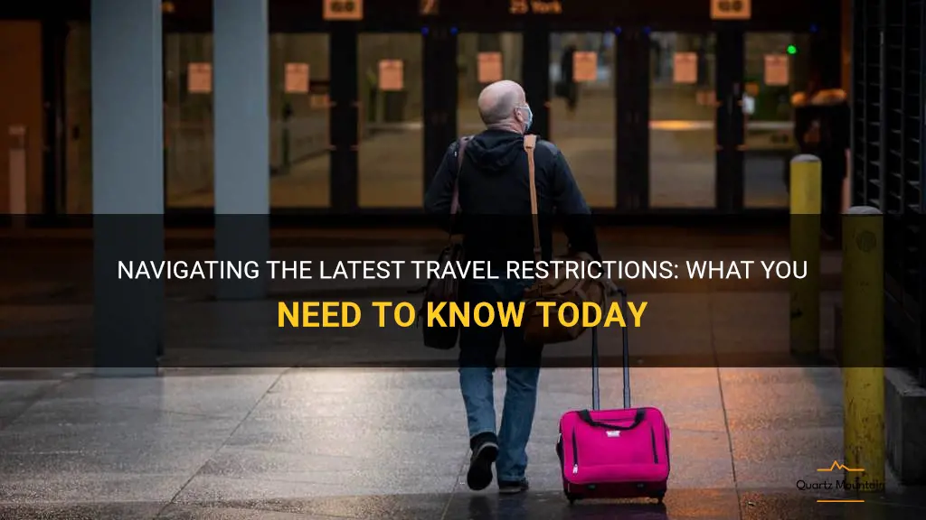 new travel restrictions today