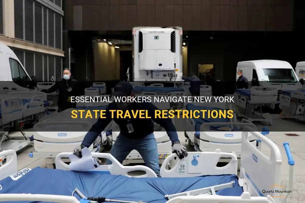 new york state travel restrictions essential workers