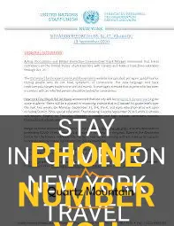 new york travel restrictions phone number