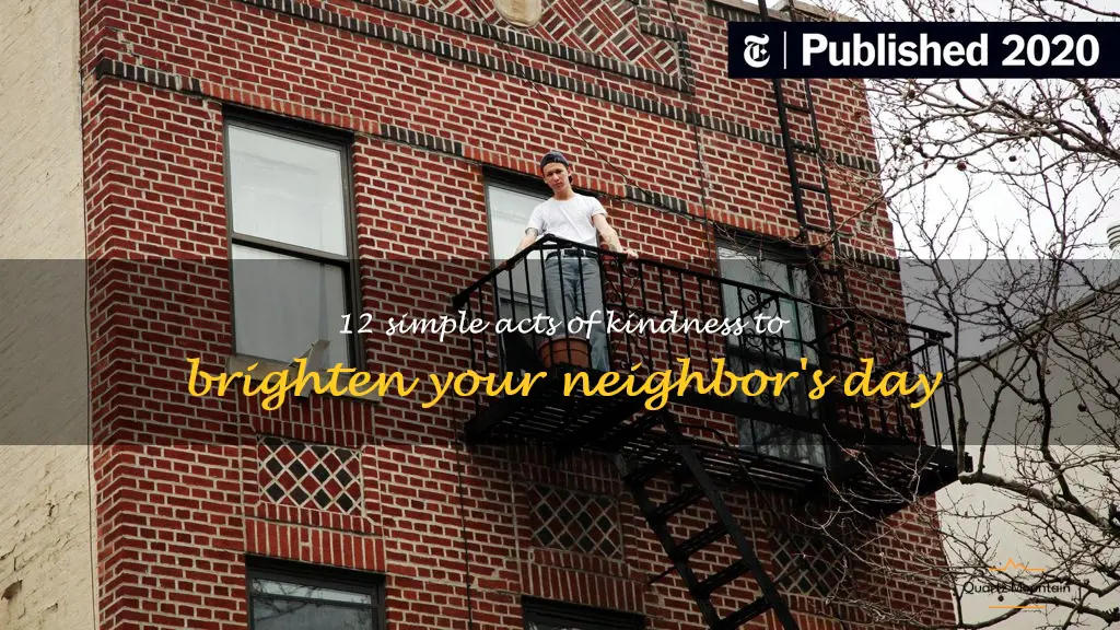 nice things to do for your neighbor