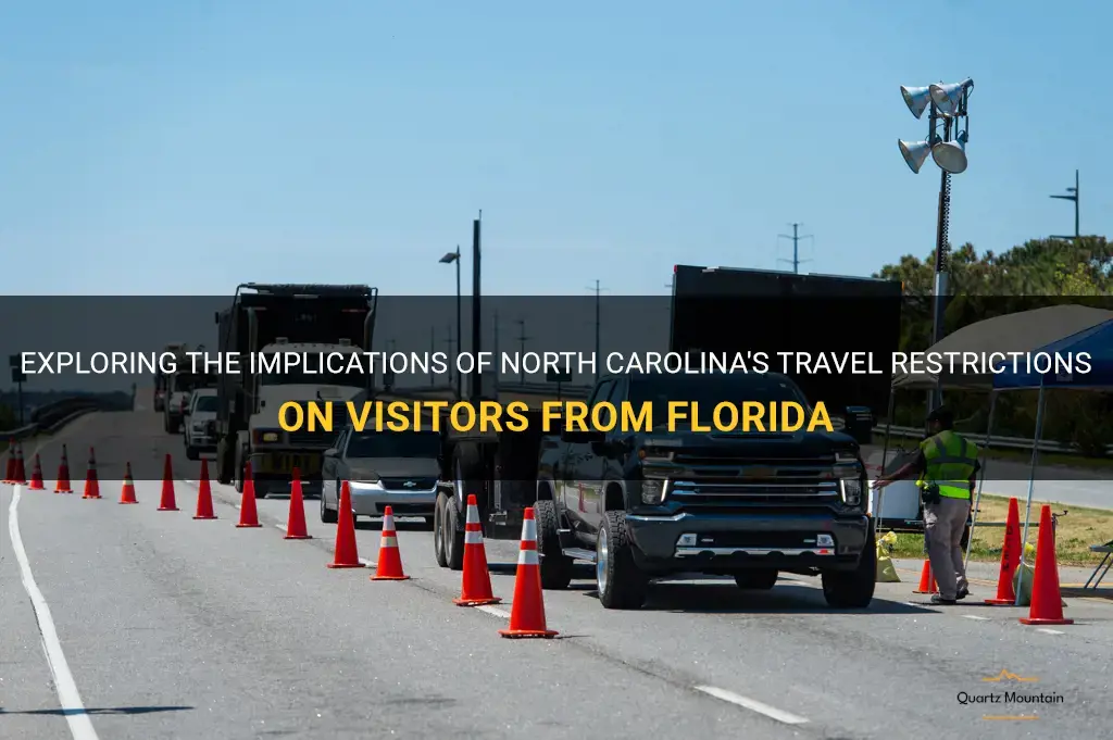 north carolina travel restrictions from florida