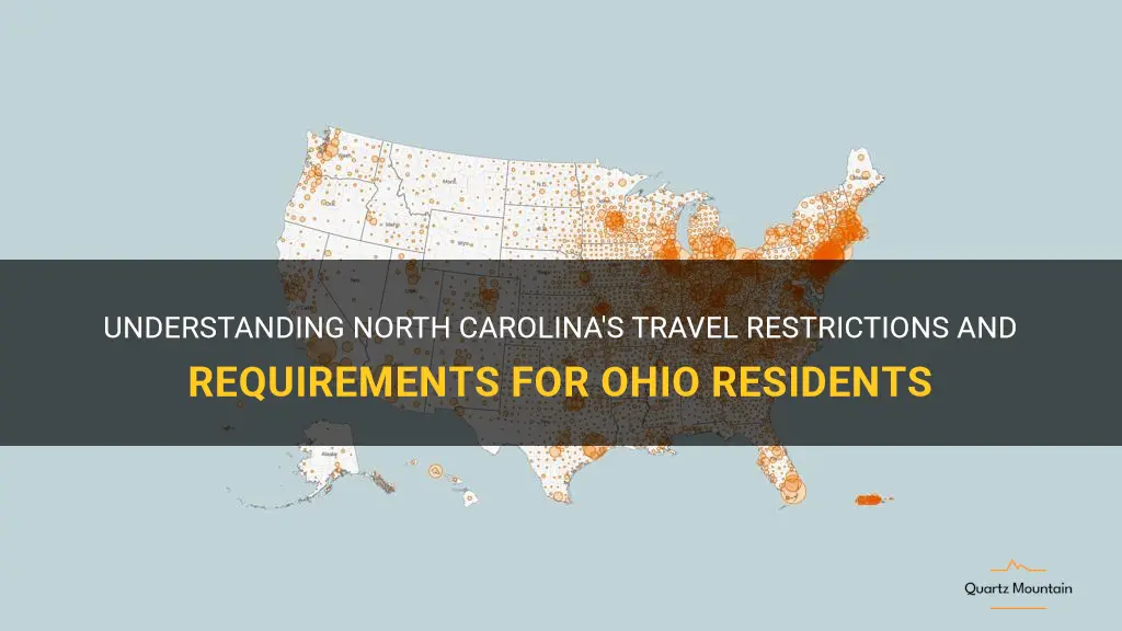 north carolina travel restrictions from ohio