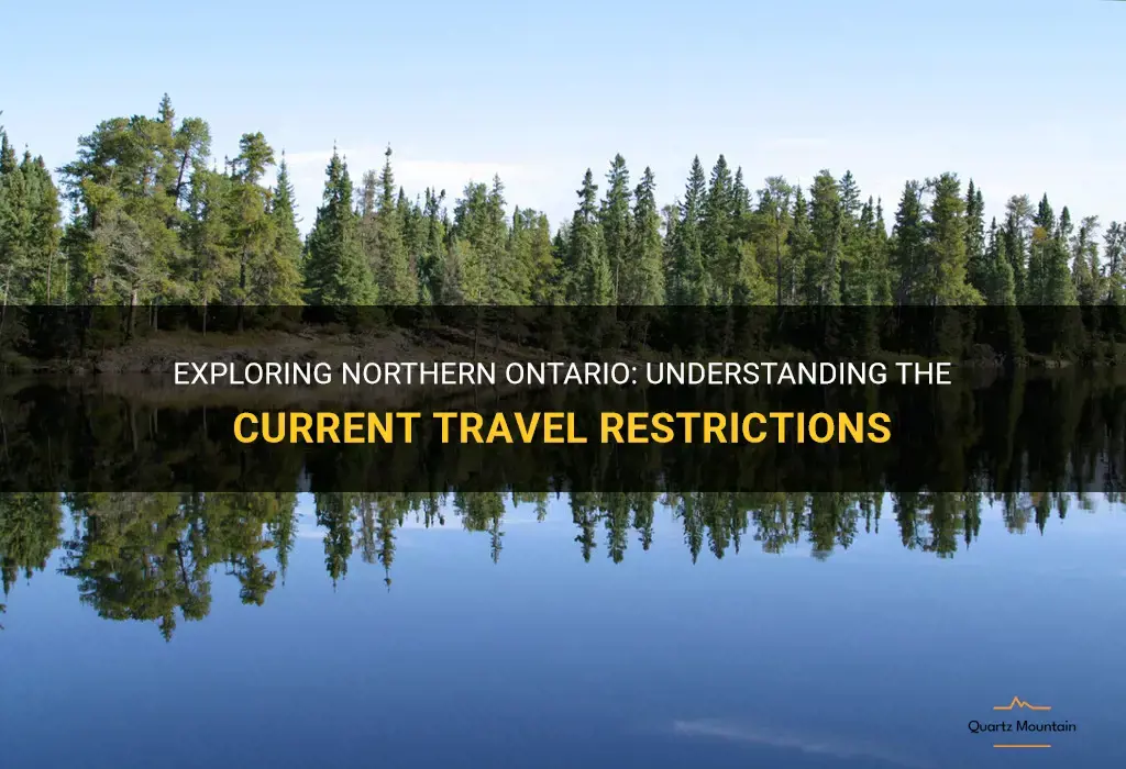 northern ontario travel restrictions