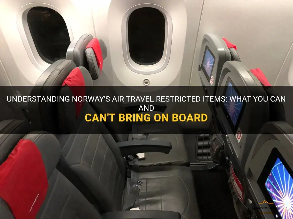 norway air travel restricted items on board