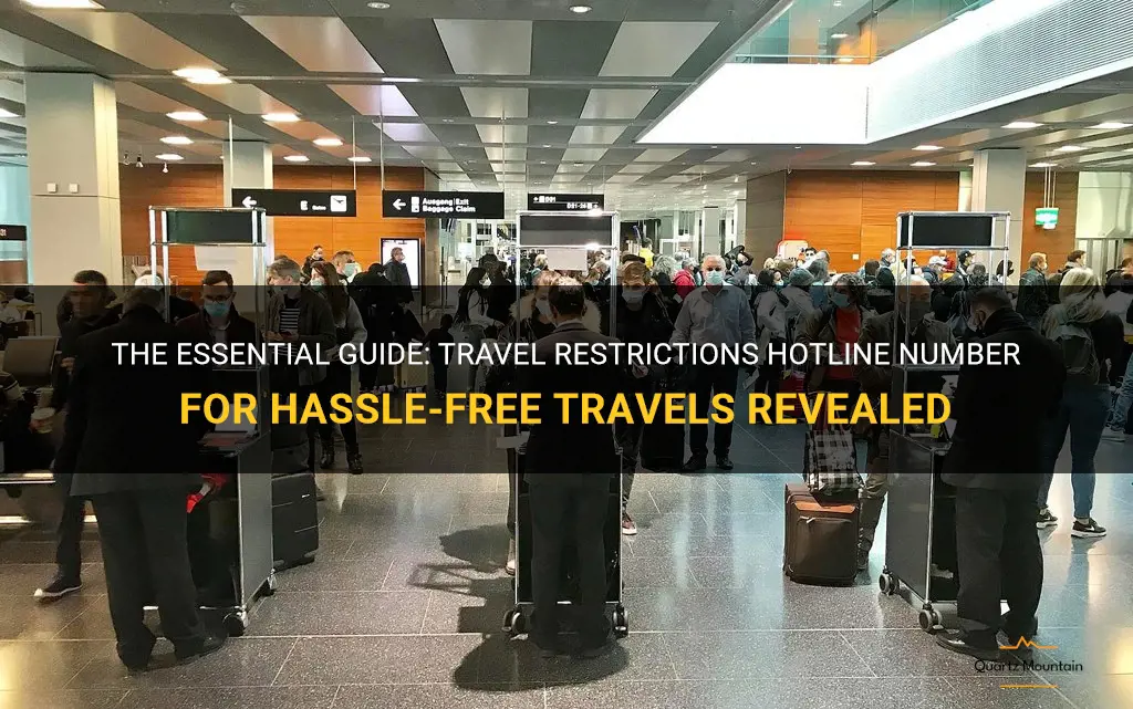 number to call for travel restrictions