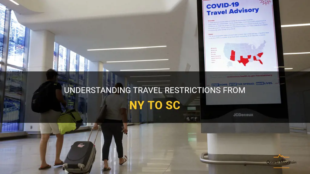 ny to sc travel restrictions