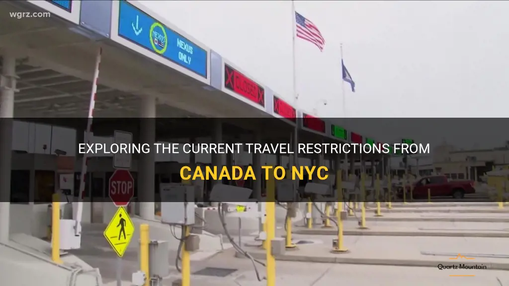 nyc travel restrictions from canada