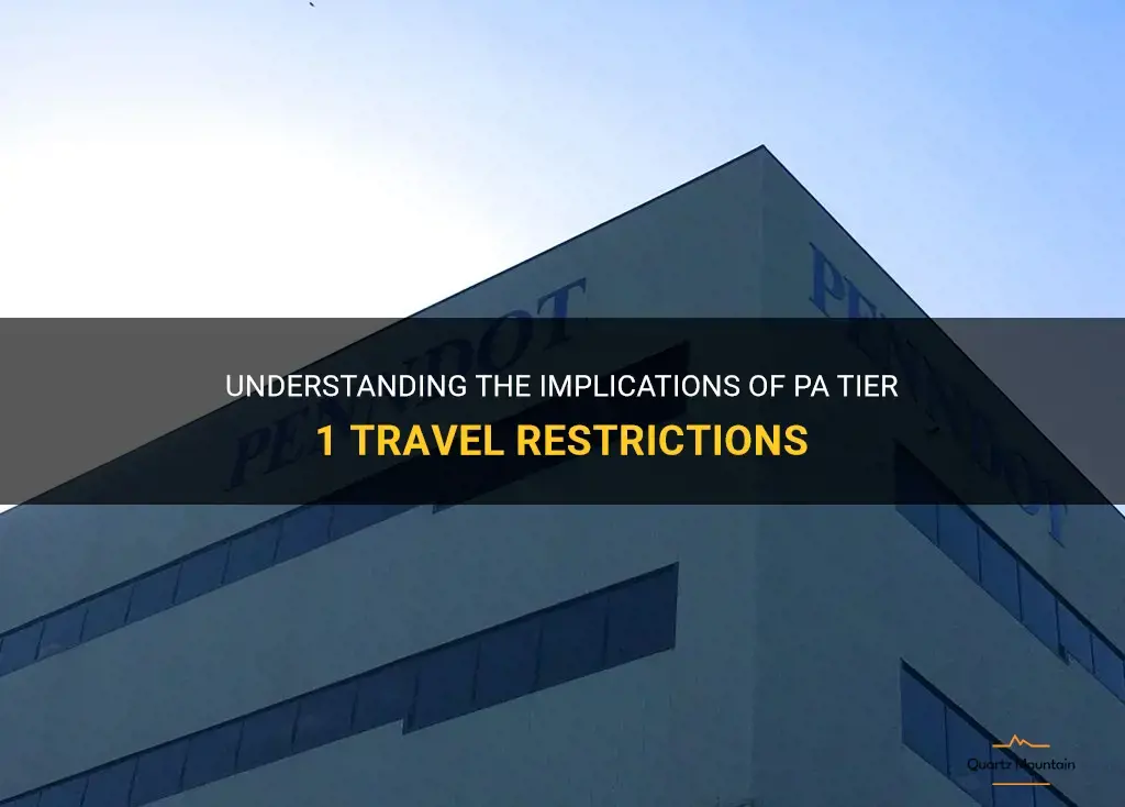pa tier 1 travel restrictions