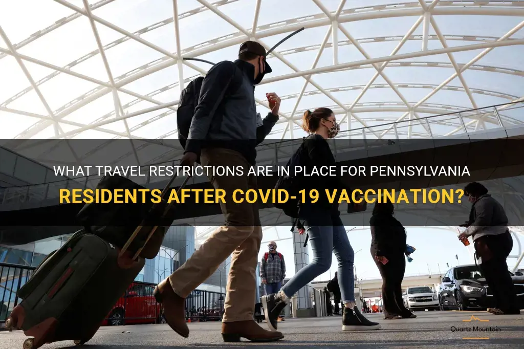pa travel restrictions after vaccine