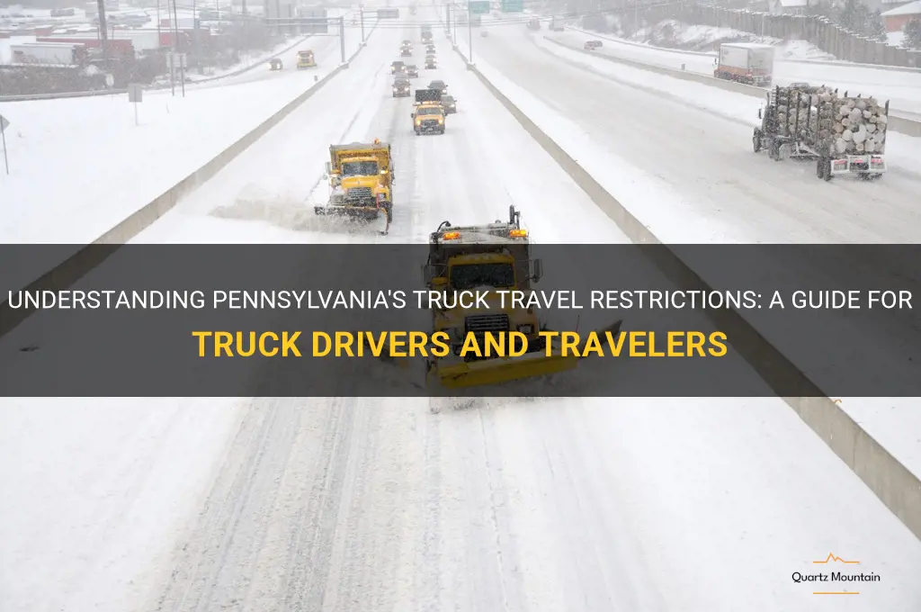 pa truck travel restrictions