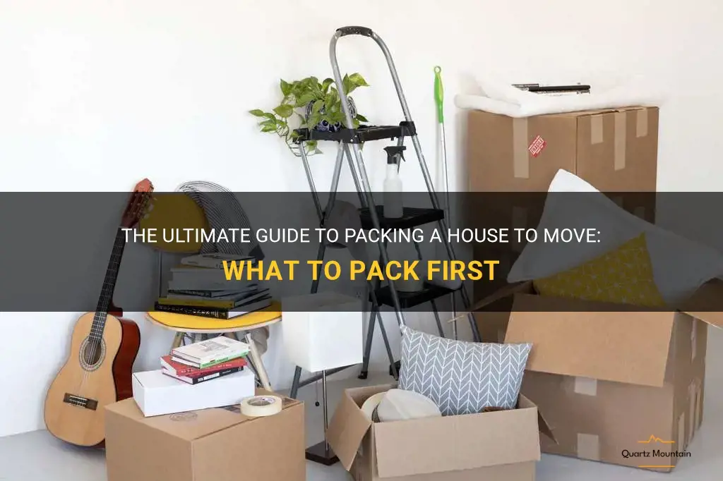 packing a house to move what to pack first