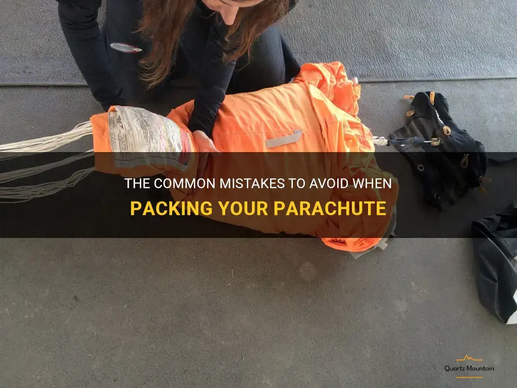 packing your parachute what not to do