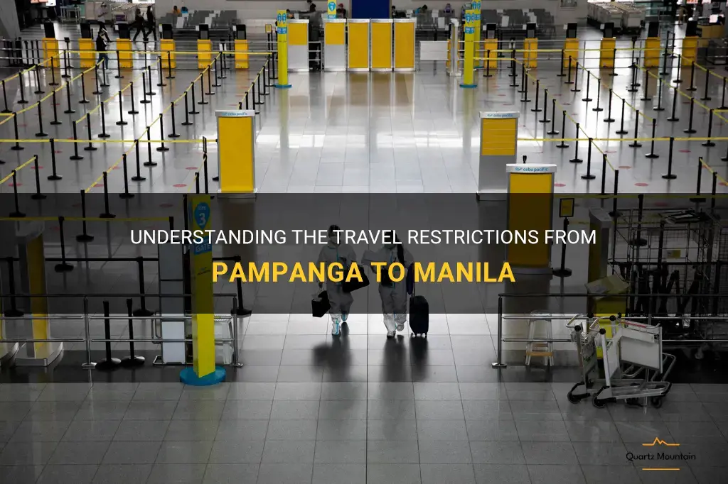 pampanga to manila travel restrictions