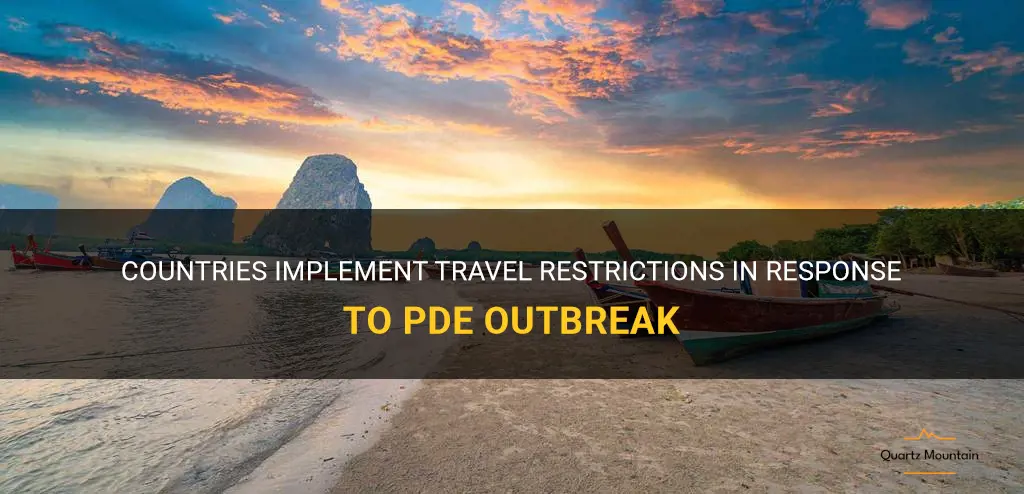 pde travel restrictions