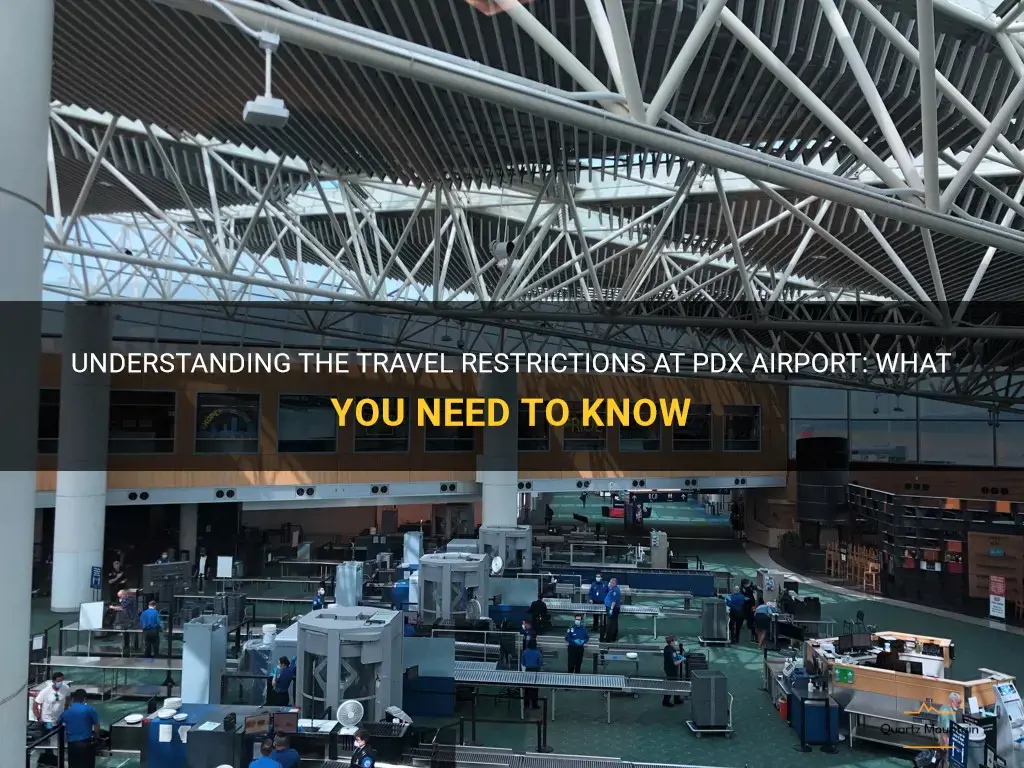 pdx airport travel restrictions