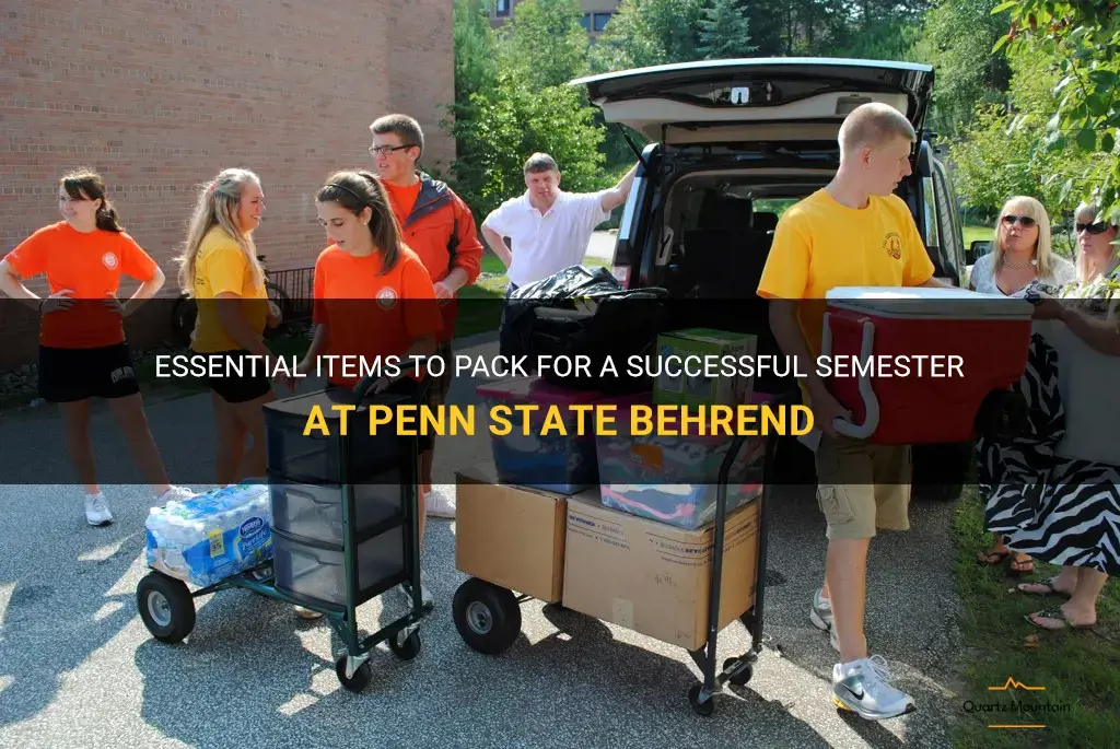 penn state behrend what to pack