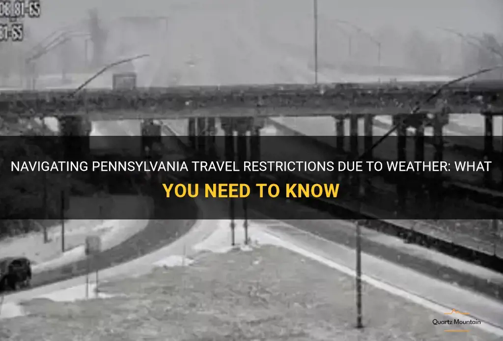 pennsylvania travel restrictions due to weather
