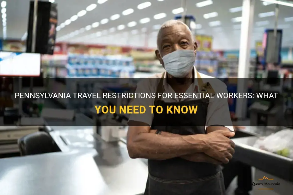 pennsylvania travel restrictions essential workers