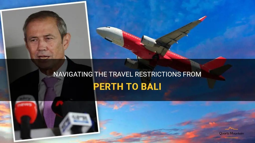perth to bali travel restrictions