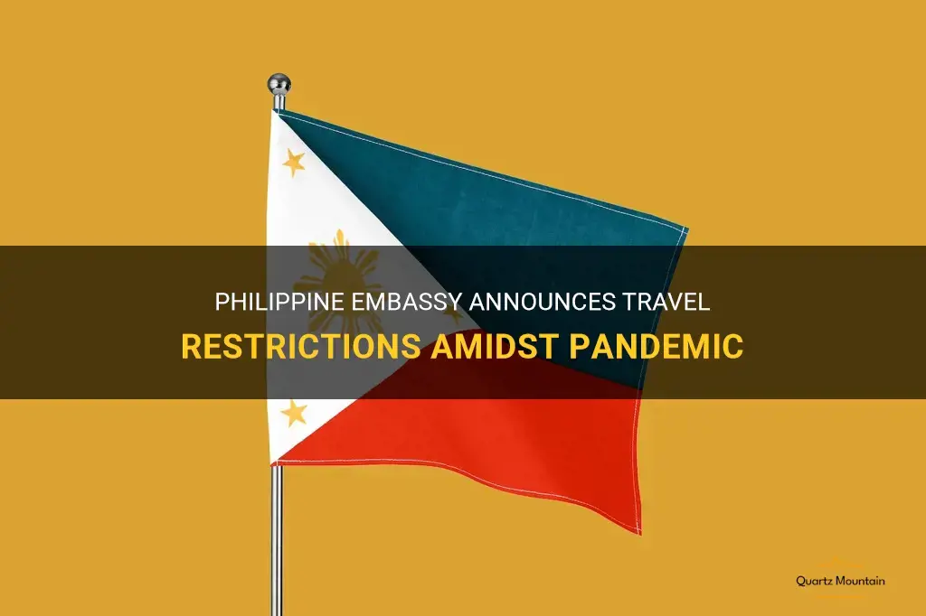 philippine embassy travel restrictions