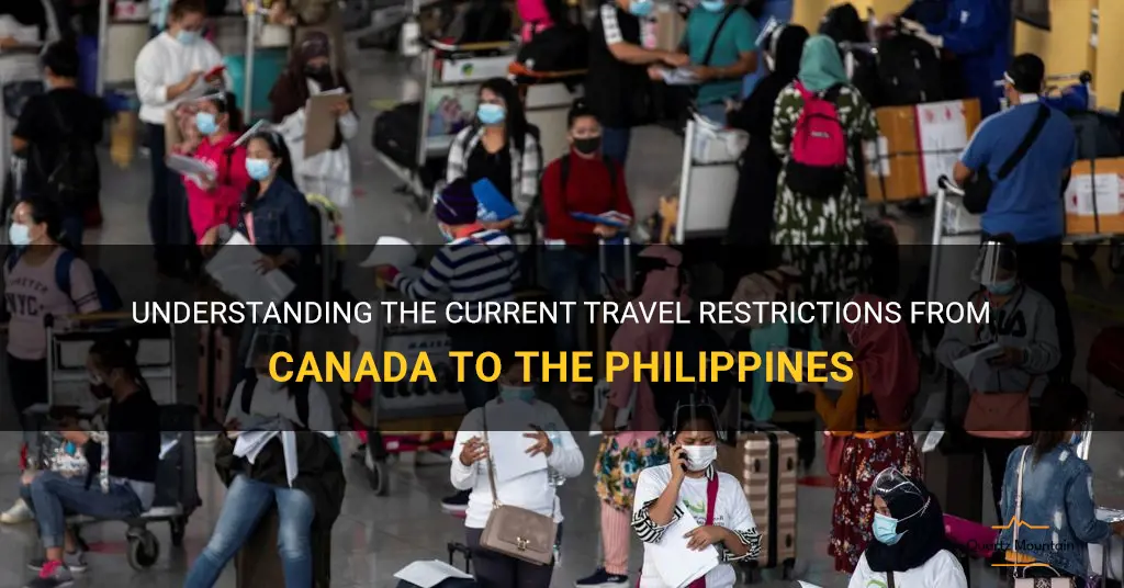 philippines travel restrictions from canada
